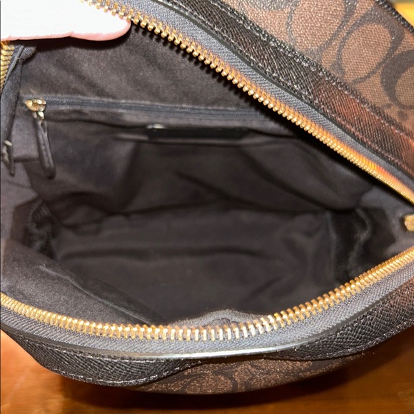 Coach Signature Black and Brown Backpack - Picture 9 of 15